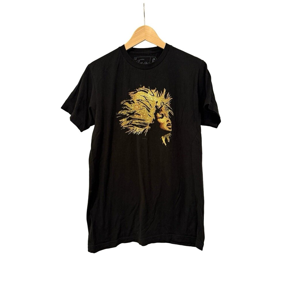 Tina The Tina Turner Musical Broadway Black Short Sleeve T Shirt Size Medium